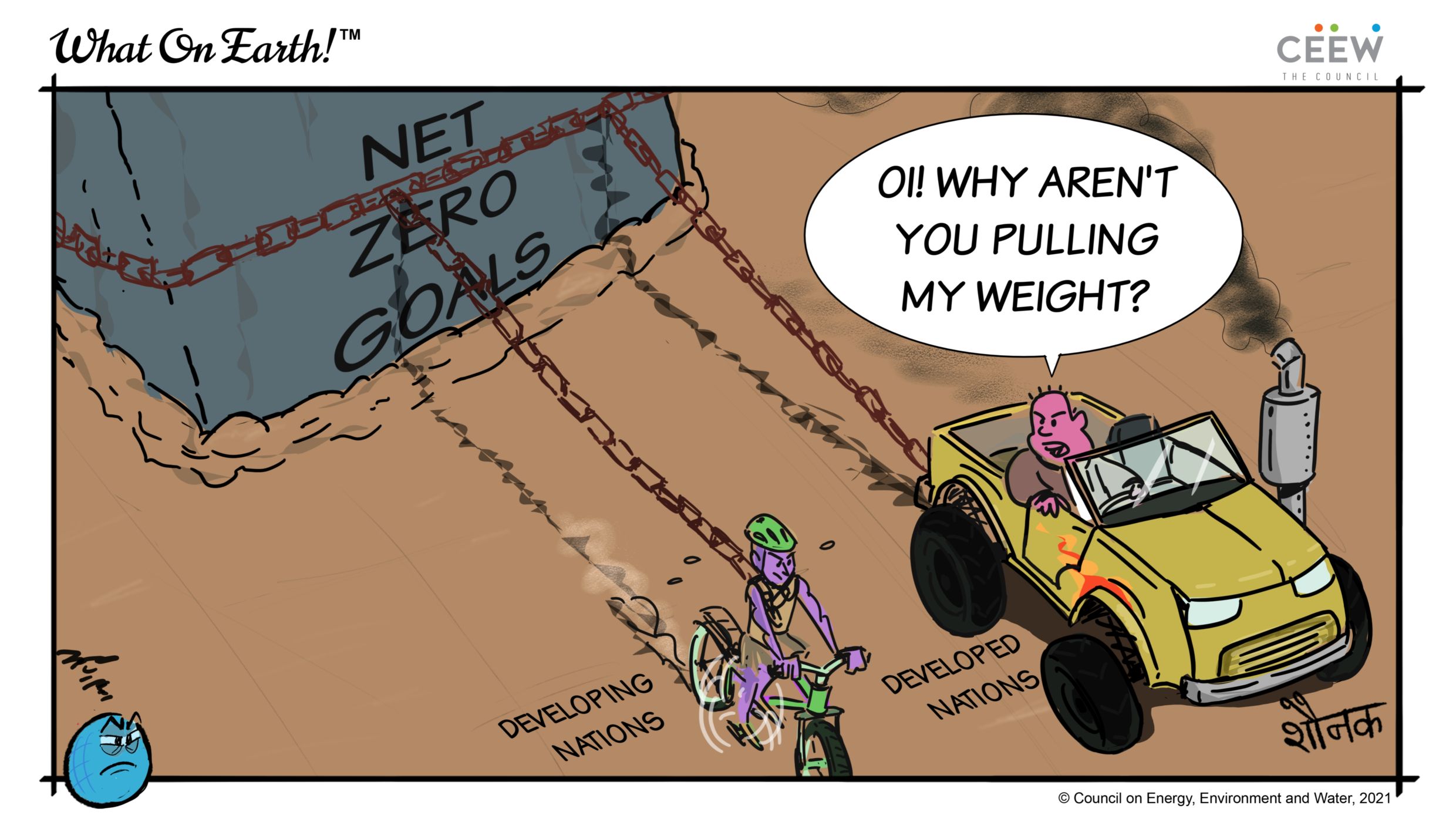climate action cartoon and comic