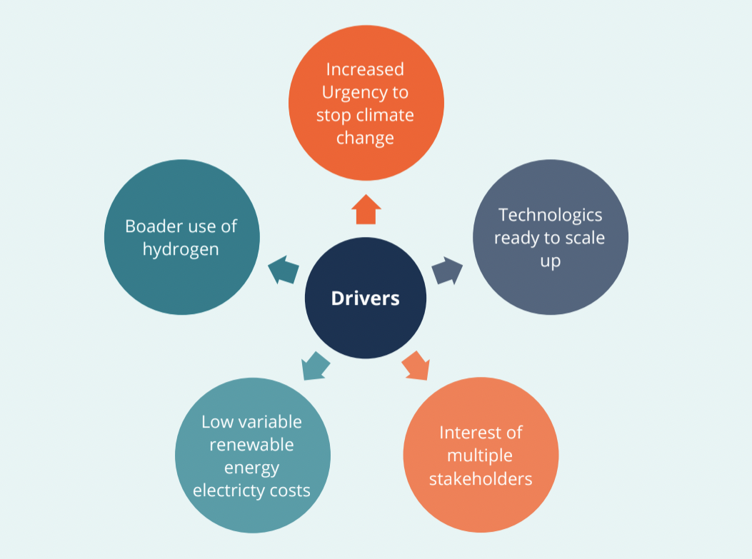 Drivers of green hydrogen