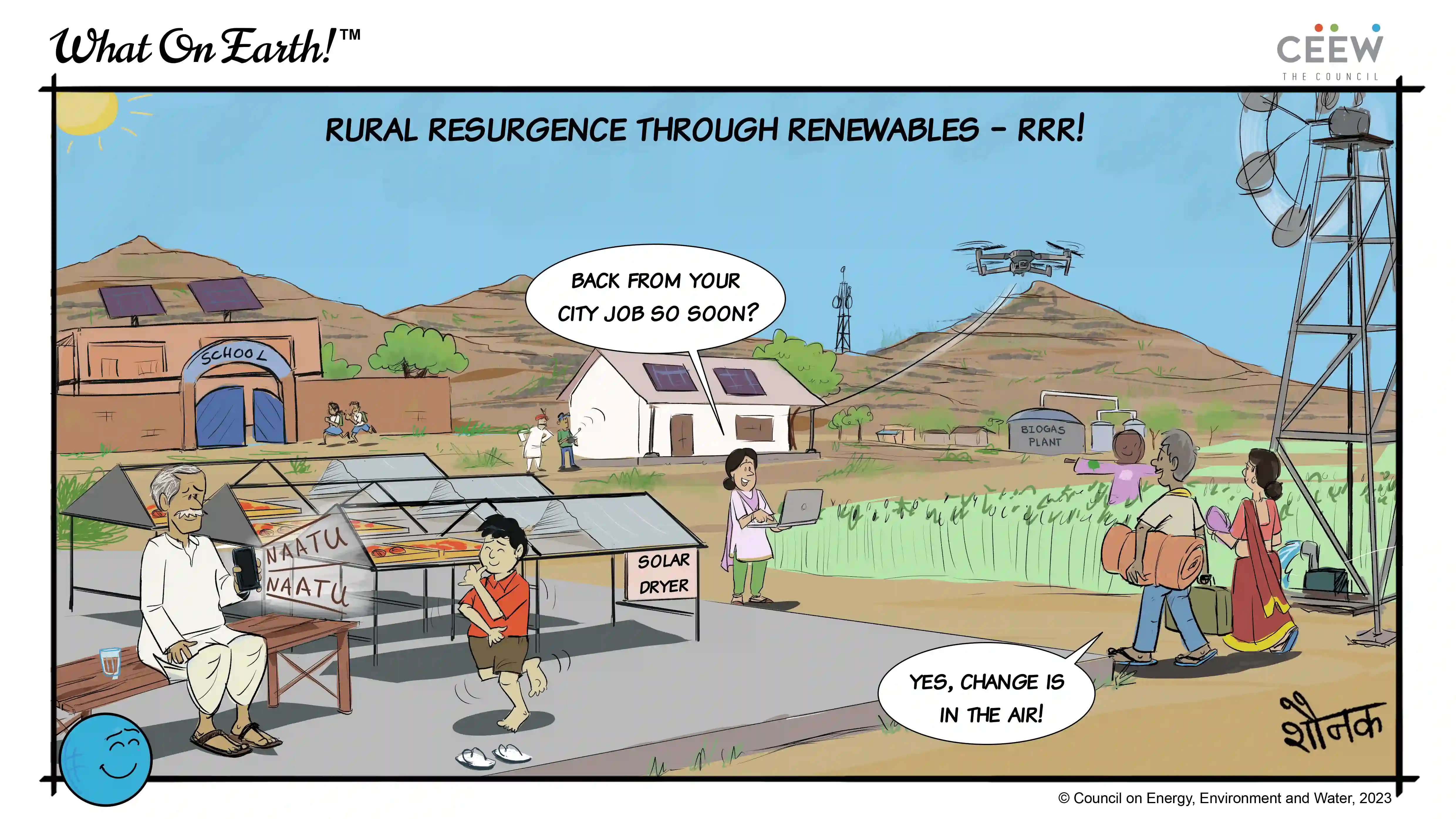 Renewable energy cartoon