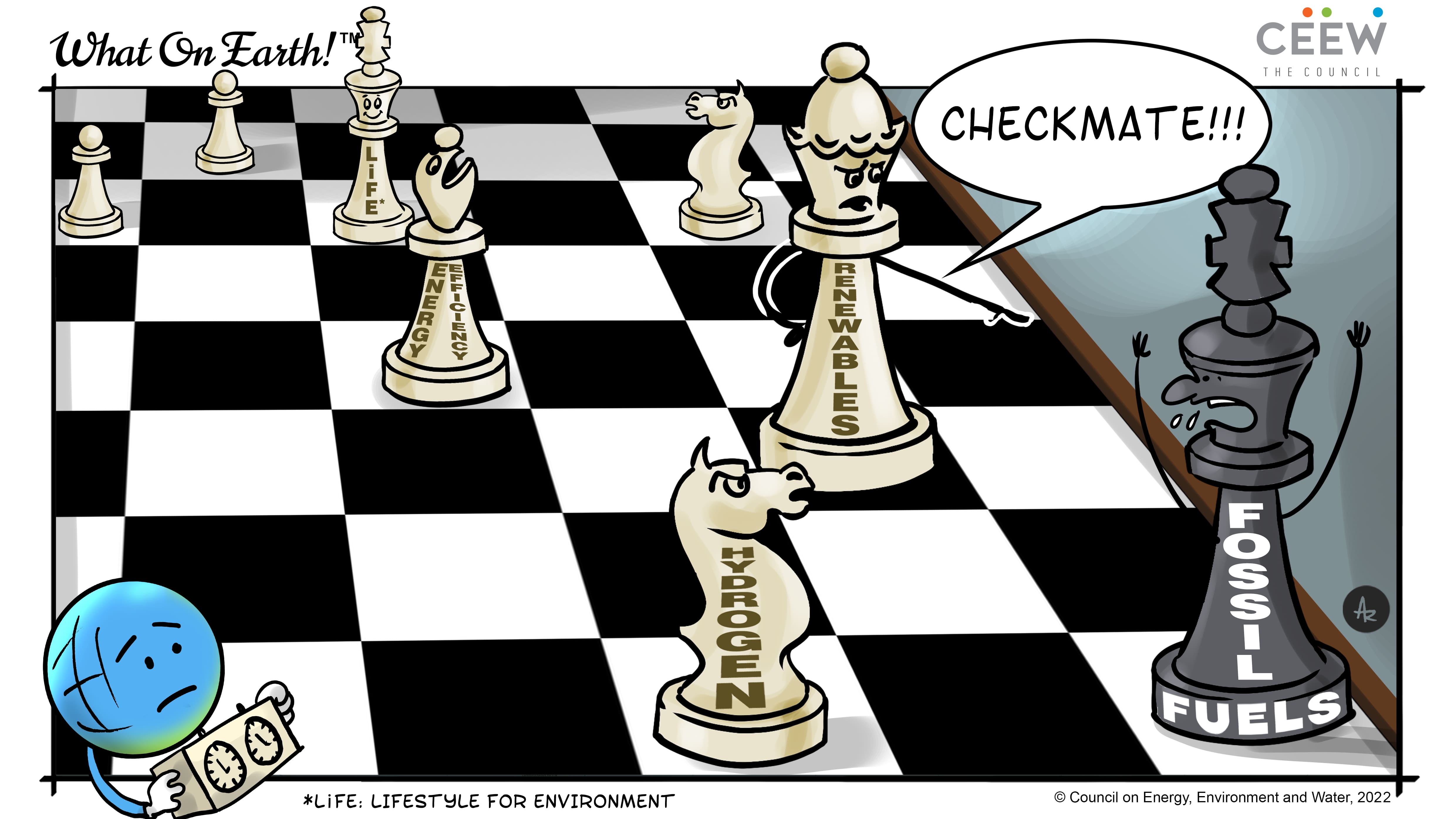 ceew chess checkers cartoon
