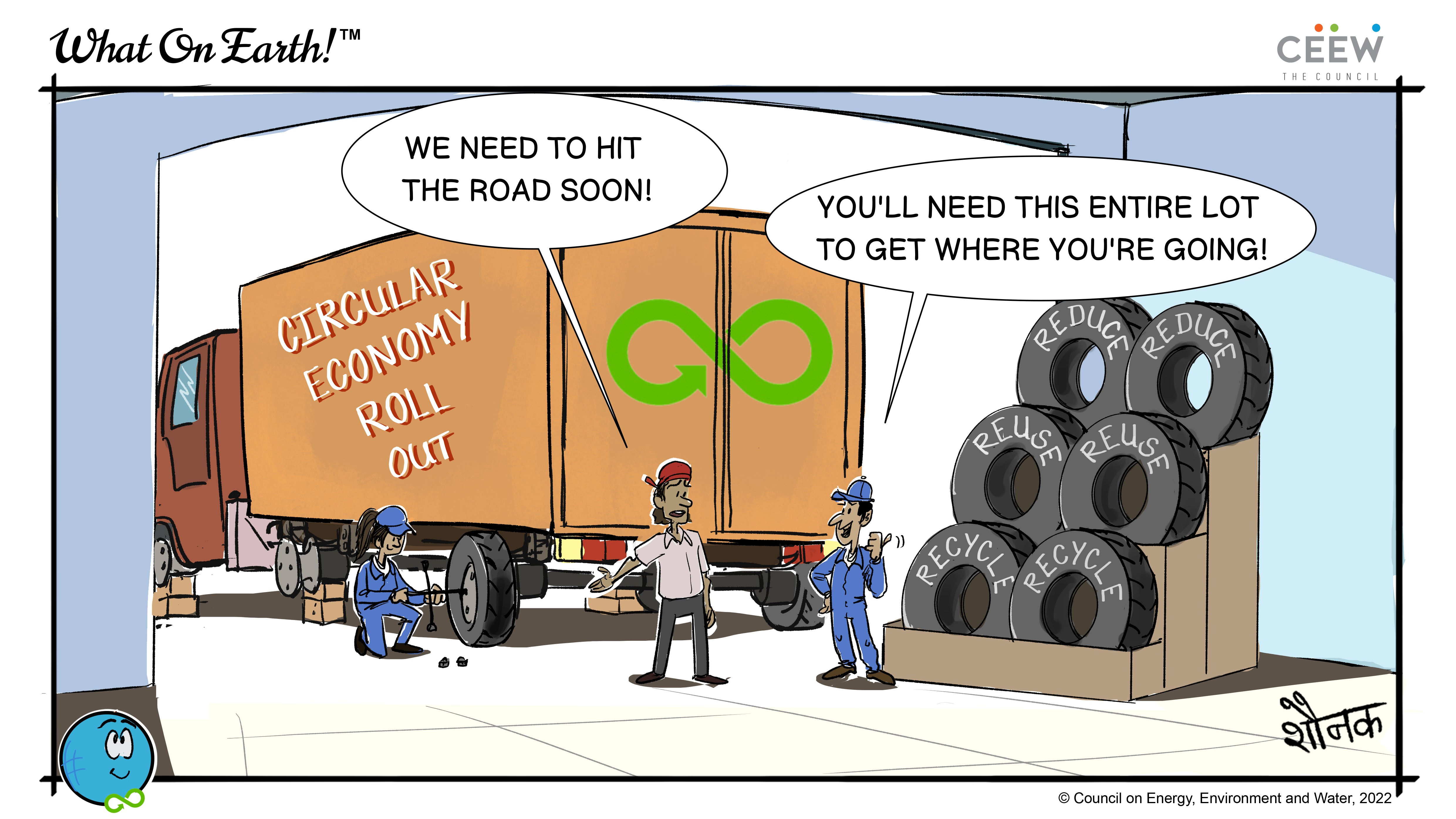 ceew circular economy cartoon