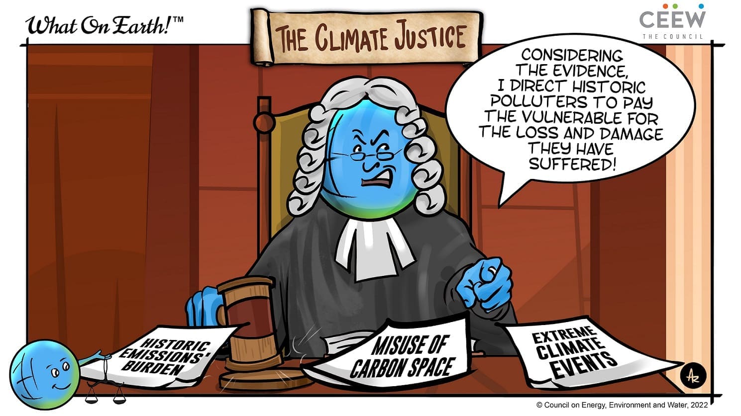 loss and damage cartoon