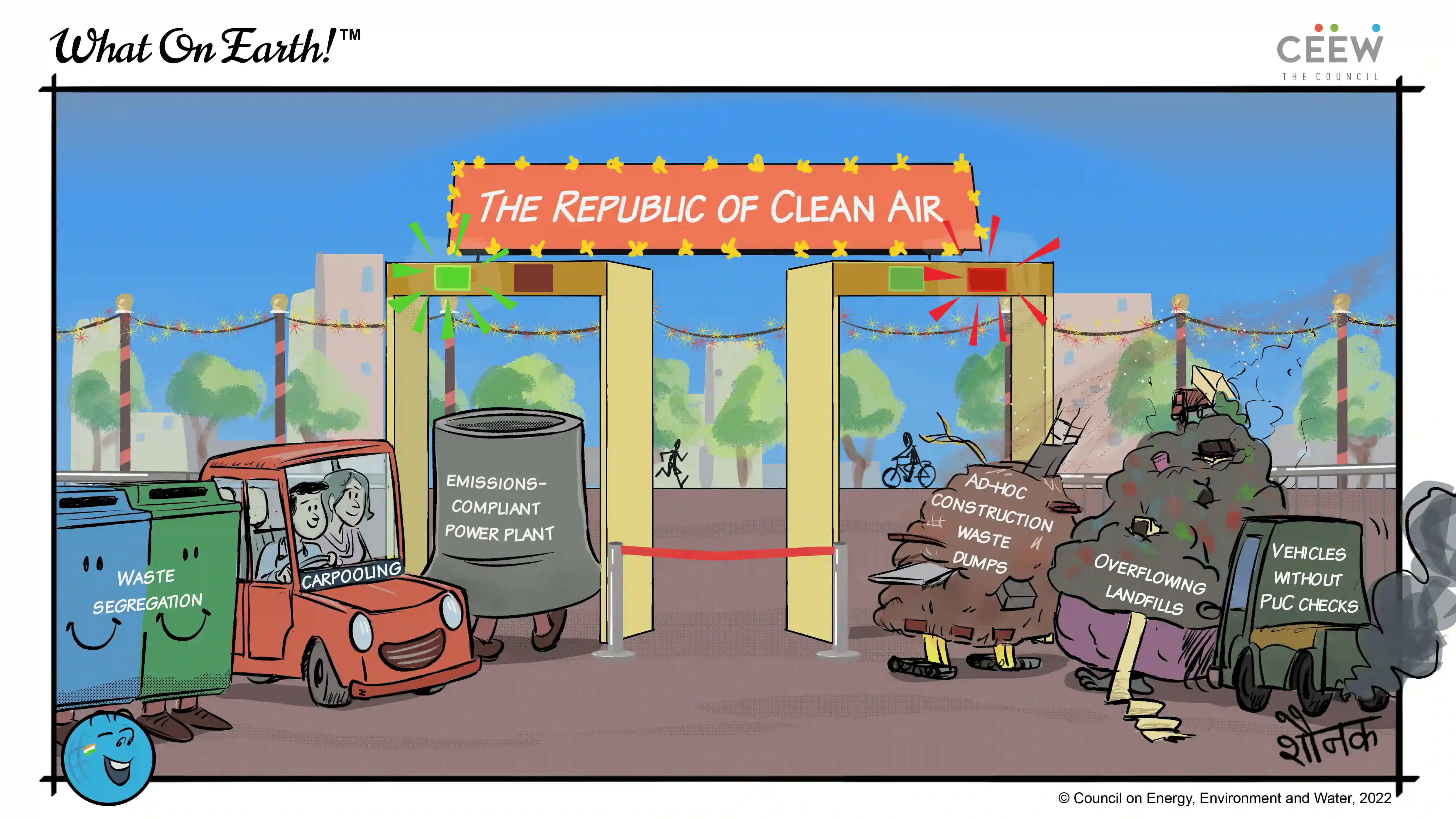 Air pollution images cartoon