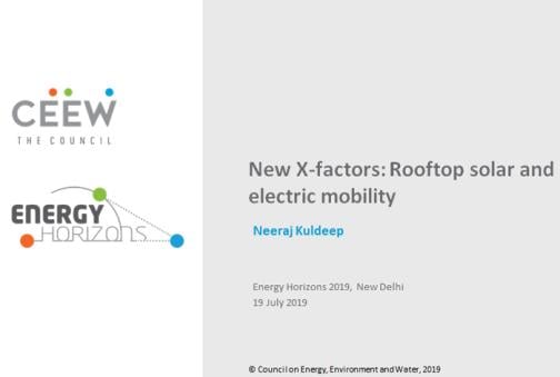 New X-factors: Rooftop solar and electric mobility