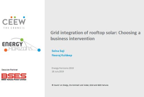 Grid integration of rooftop solar: Choosing a business intervention