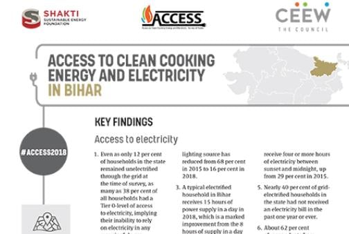 Access to Clean Cooking Energy and Electricity in Bihar