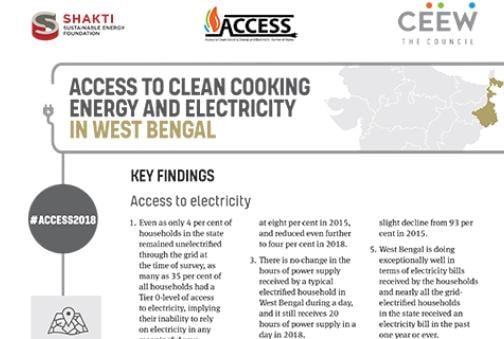 Access to Clean Cooking Energy and Electricity in West Bengal