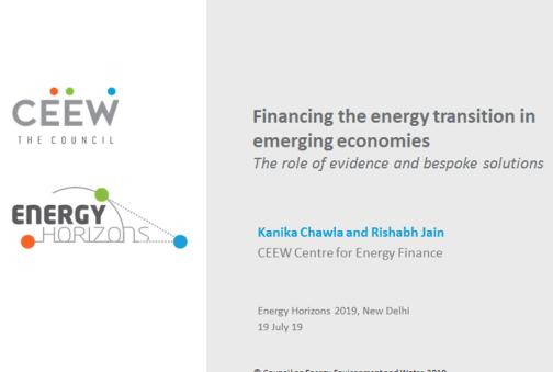 Financing the energy transition in emerging economies