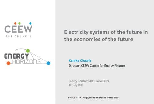 Electricity systems of the future in the economies of the future