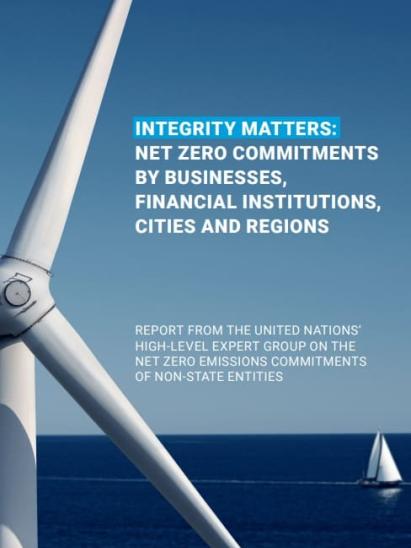 net zero emission un report