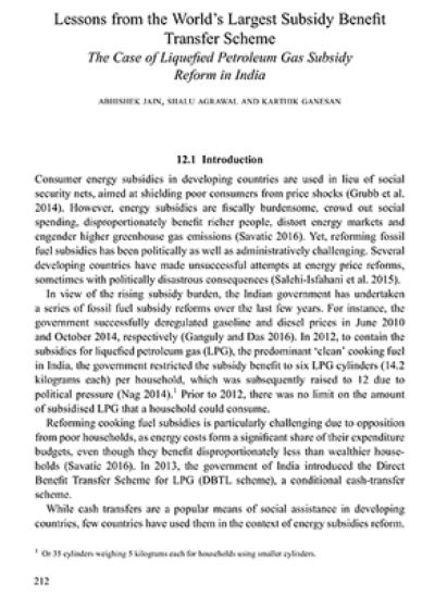 Lessons from the World’s Largest Subsidy Benefit Transfer Scheme