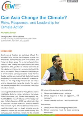 Can Asia Change the Climate?