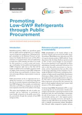 Promoting Low-GWP Refrigerants through Public