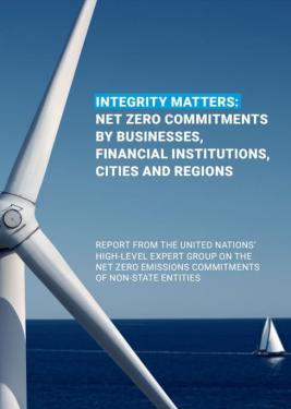 net zero emission un report
